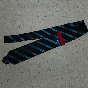 Alfani black/blue striped men's tie